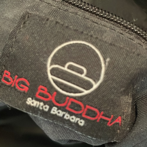 Large big Buddha mixed suede fur sequin bag - Picture 4 of 5